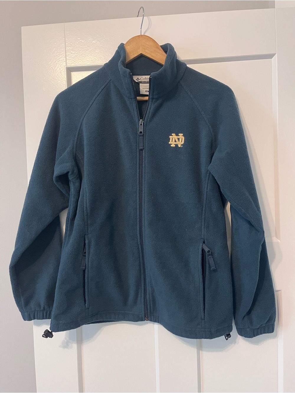 Columbia Women’s Blue Full-Zip Fleece Jacket with Notre Dame Logo